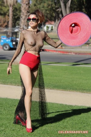 Blanca Blanco See Thru Boobs Flashing In LA Park