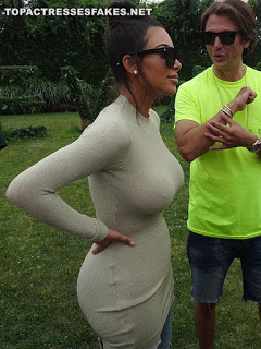 Kim Kardashian Caught Meeting Fans Without Bra Nipple Pokies