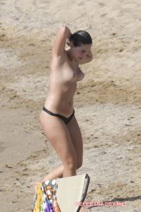 Olympia Valance Topless Beach Candids